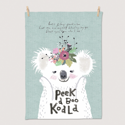 Peekaboo Koala 50cm x 70cm