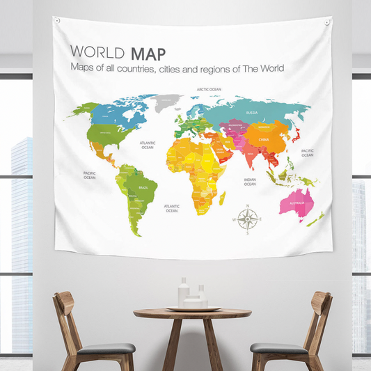 World Map 150cm x 130cm