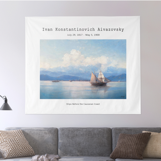 Ships before the caucasian coast (by Ivan Aivazovsky) 150cm x 130cm