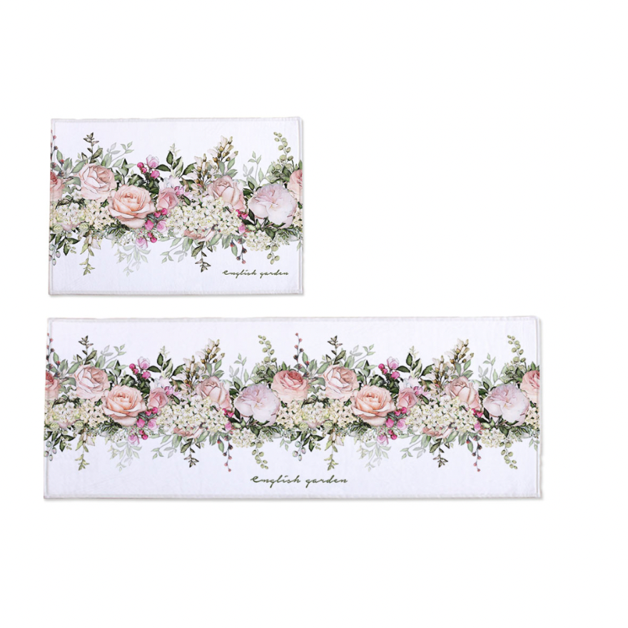 Flower Garden (Floor mat + Kitchen mat)