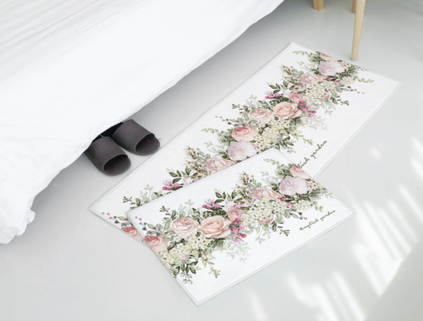 Flower Garden (Floor mat + Kitchen mat)