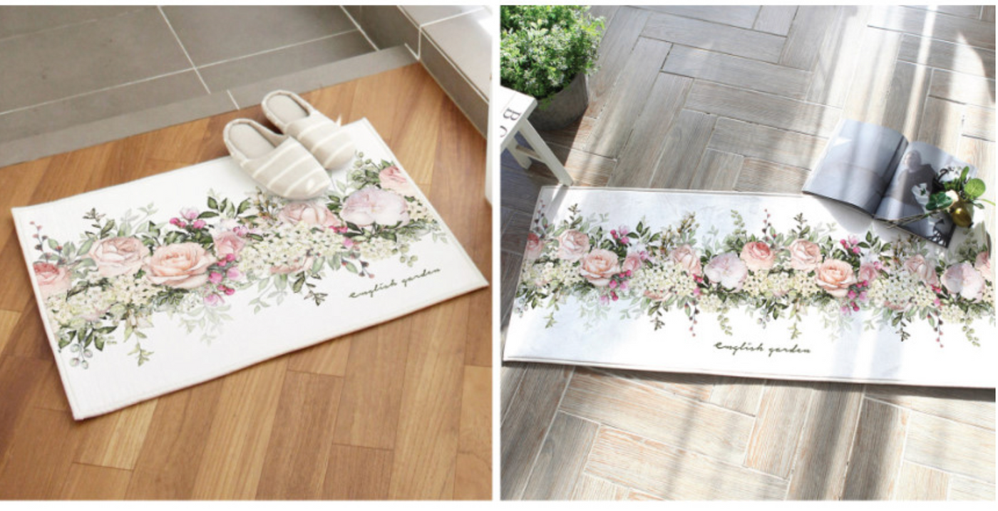 Flower Garden (Floor mat + Kitchen mat)