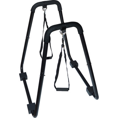 Heavy Duty Body Press Core Bars Push Up Home Gym Parallette Stand
