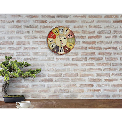 Large Colourful Wall Clock