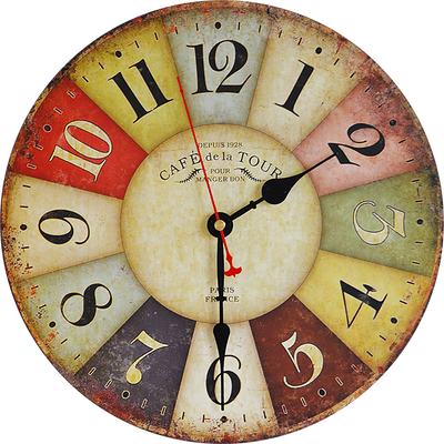 Large Colourful Wall Clock