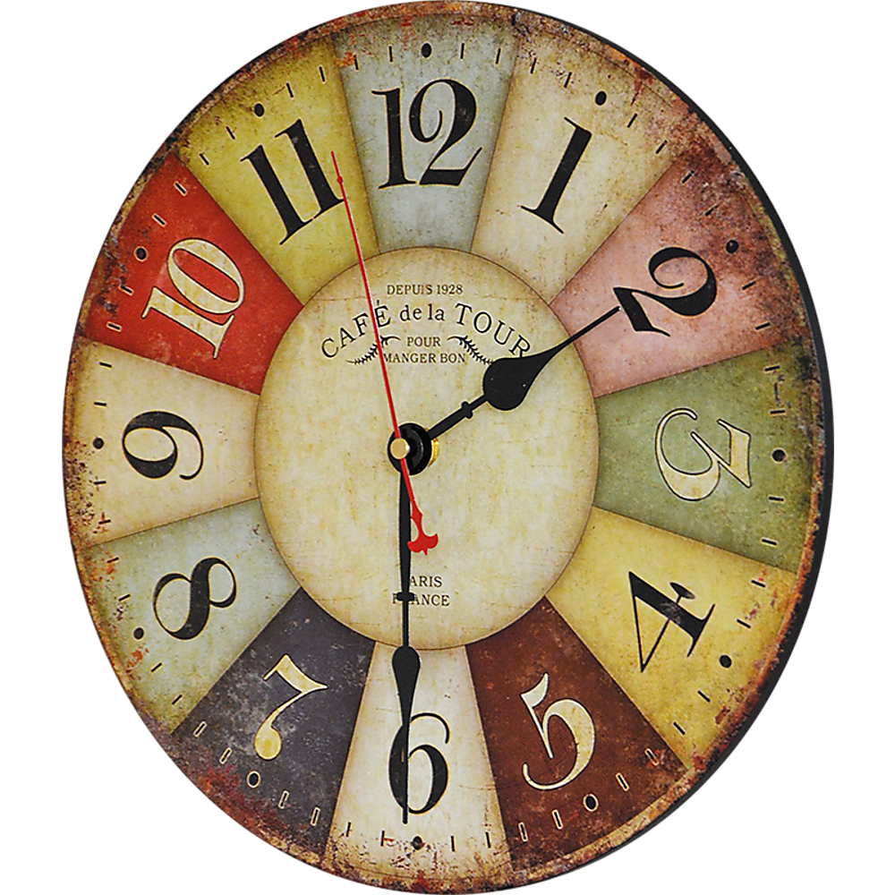 Large Colourful Wall Clock