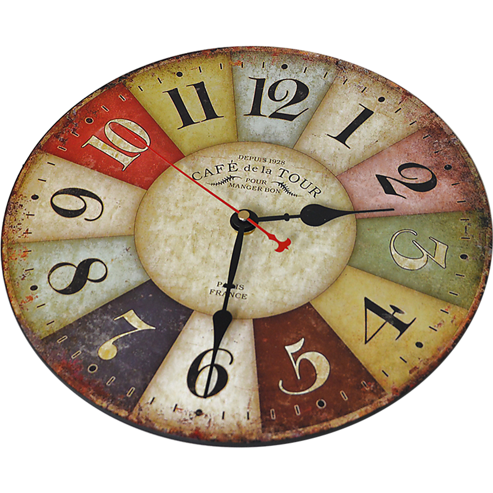 Large Colourful Wall Clock