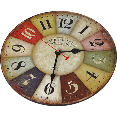 Large Colourful Wall Clock