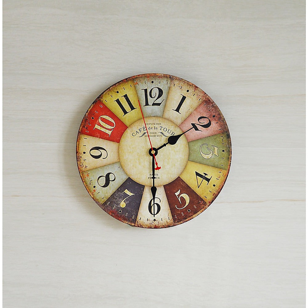 Large Colourful Wall Clock