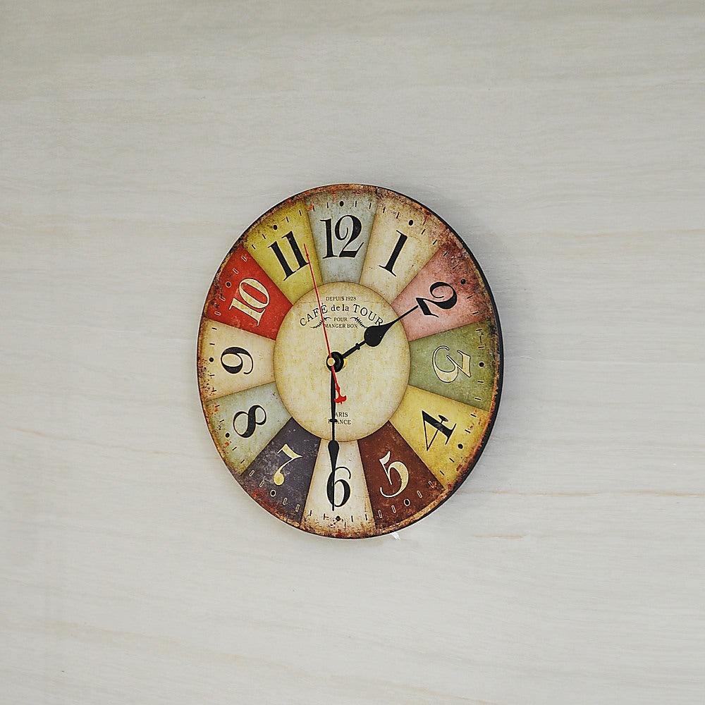 Large Colourful Wall Clock