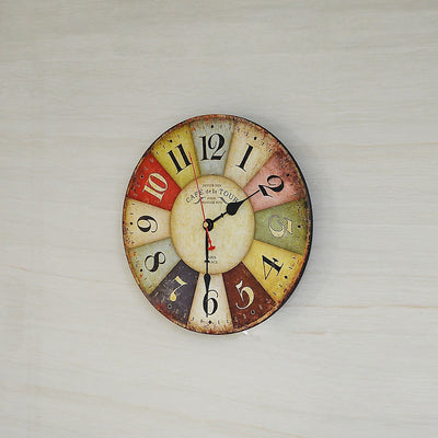 Large Colourful Wall Clock