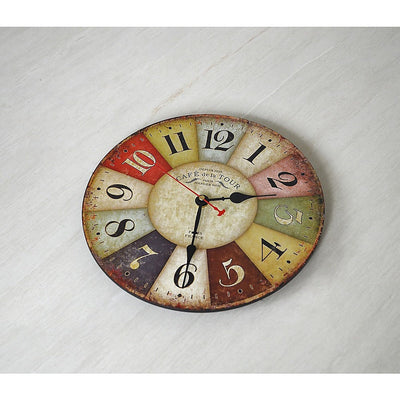 Large Colourful Wall Clock