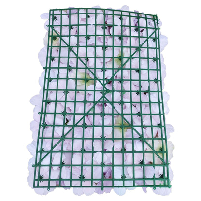 Artificial Flower Wall Backdrop Panel 40cm X 60cm Mixed Pink & White