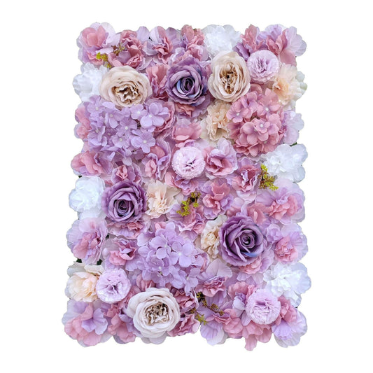 Artificial Flower Wall Backdrop Panel 40cm X 60cm Mixed Pink & White