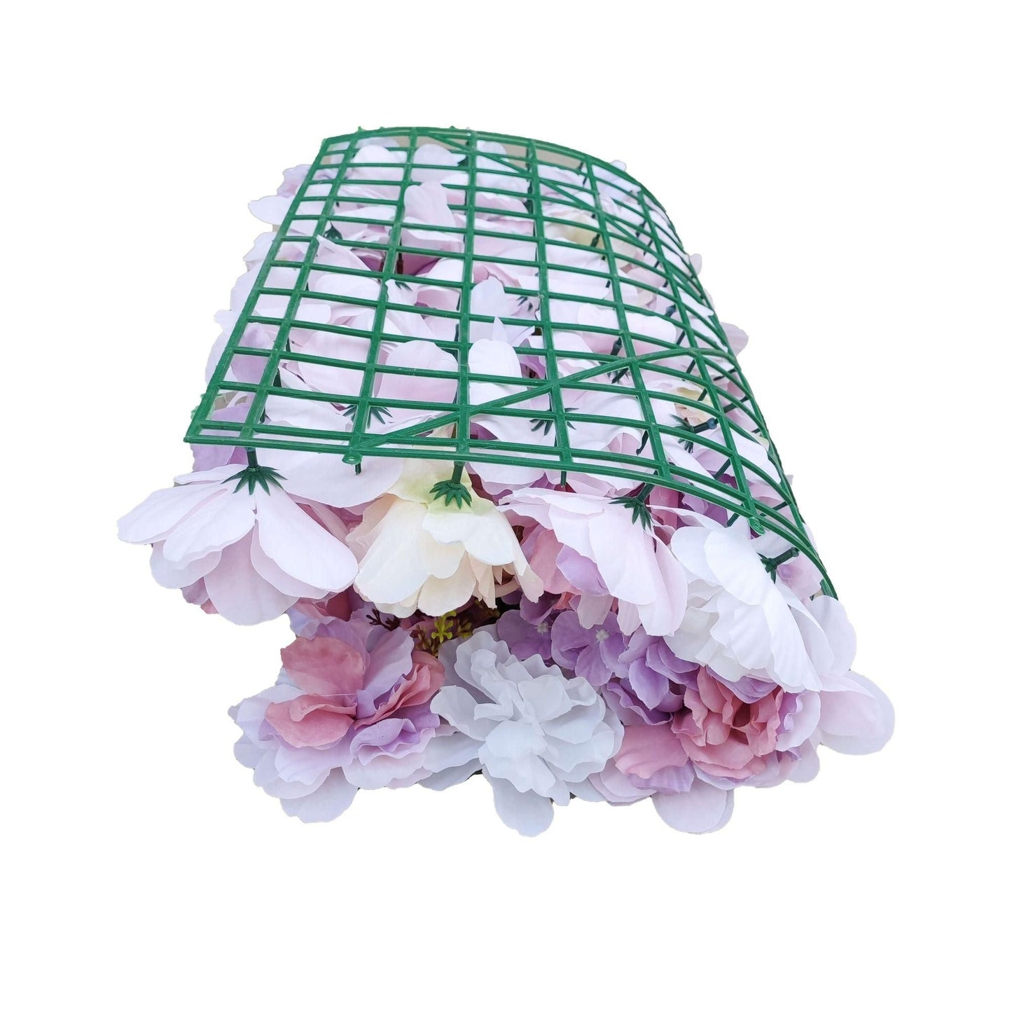 Artificial Flower Wall Backdrop Panel 40cm X 60cm Mixed Pink & White