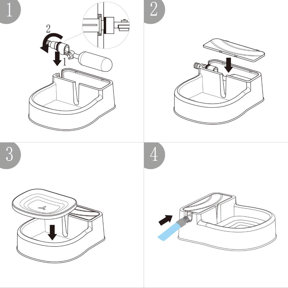 Auto Filling Dog Drinking Water Fountain
