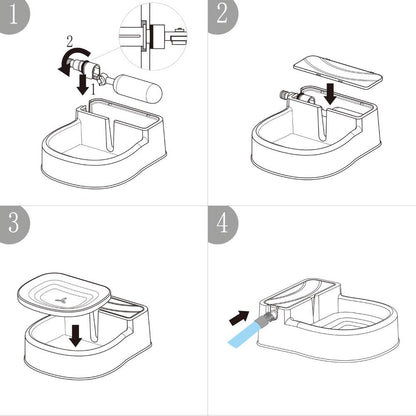 Auto Filling Dog Drinking Water Fountain