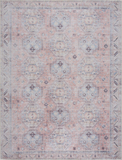 Morcott Washable Peach Area Rug
