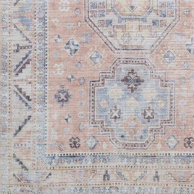 Morcott Washable Peach Area Rug
