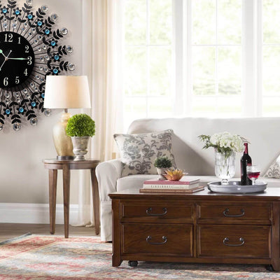 Large Modern 3D Crystal Wall Clock