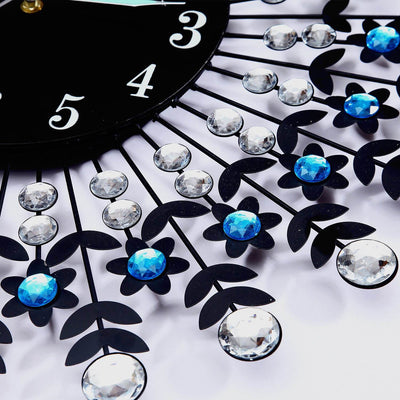 Large Modern 3D Crystal Wall Clock