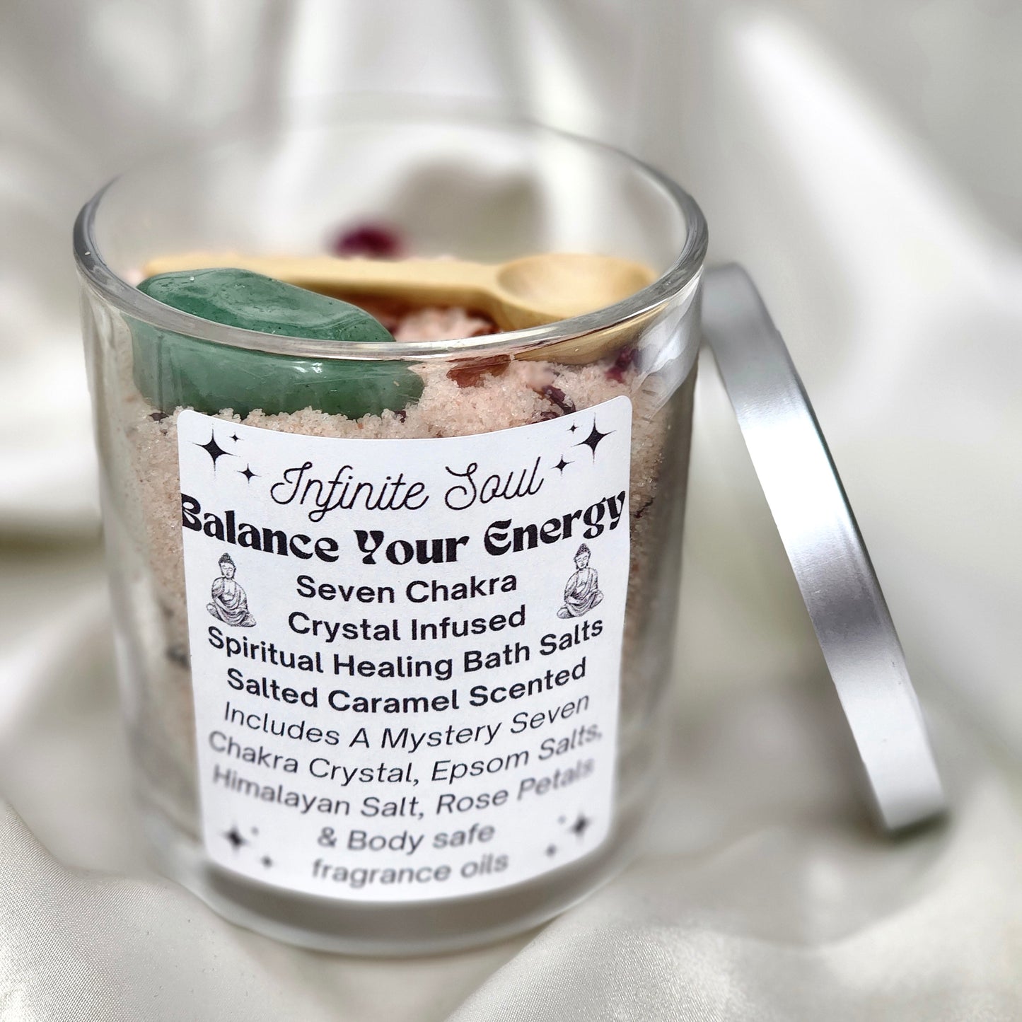 Seven Chakra Crystal Infused Bath Salts - Seven