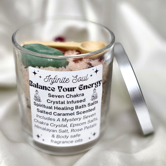Seven Chakra Crystal Infused Bath Salts - Seven