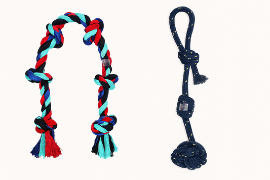 2-Pack Dog Rope Toys – Durable Chew & Tug Set