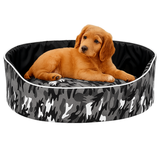 Camouflage Pet Bed – Soft, Secure & Stylish