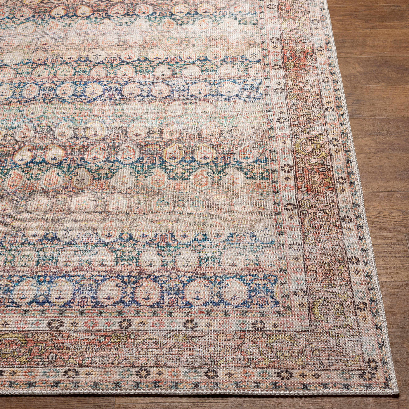 Rustic Charm Washable Area Rug - Maligaya Design