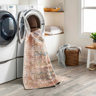 Rustic Charm Washable Area Rug - Maligaya Design