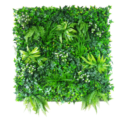 White Flowering Boxwood Artificial Vertical Garden Panel 25cm x 25cm