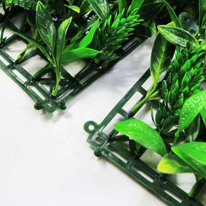 White Flowering Boxwood Artificial Vertical Garden Panel 25cm x 25cm