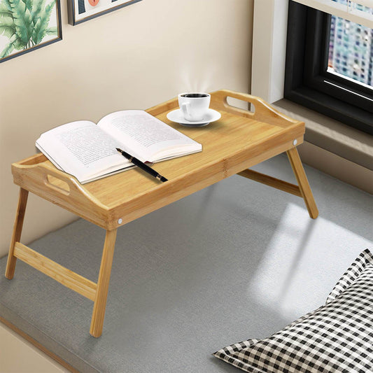Wooden Folding Tray Bamboo Fold Up