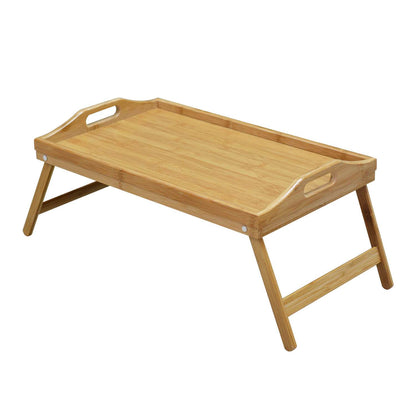 Wooden Folding Tray Bamboo Fold Up
