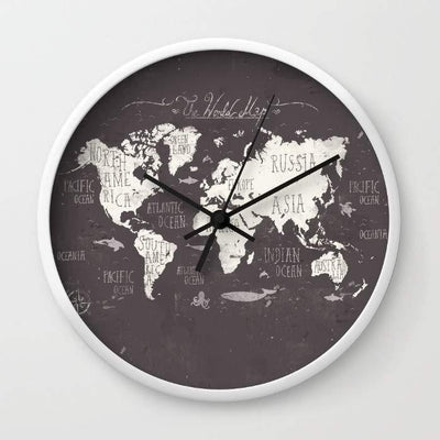 The World Map Wall Clock