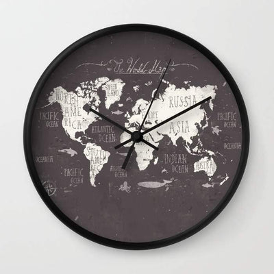 The World Map Wall Clock